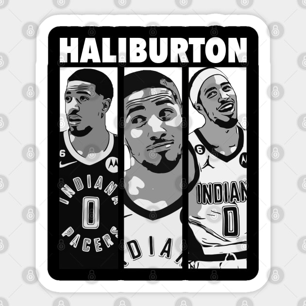 Tyrese Haliburton Basketball Sticker by Playful Creatives